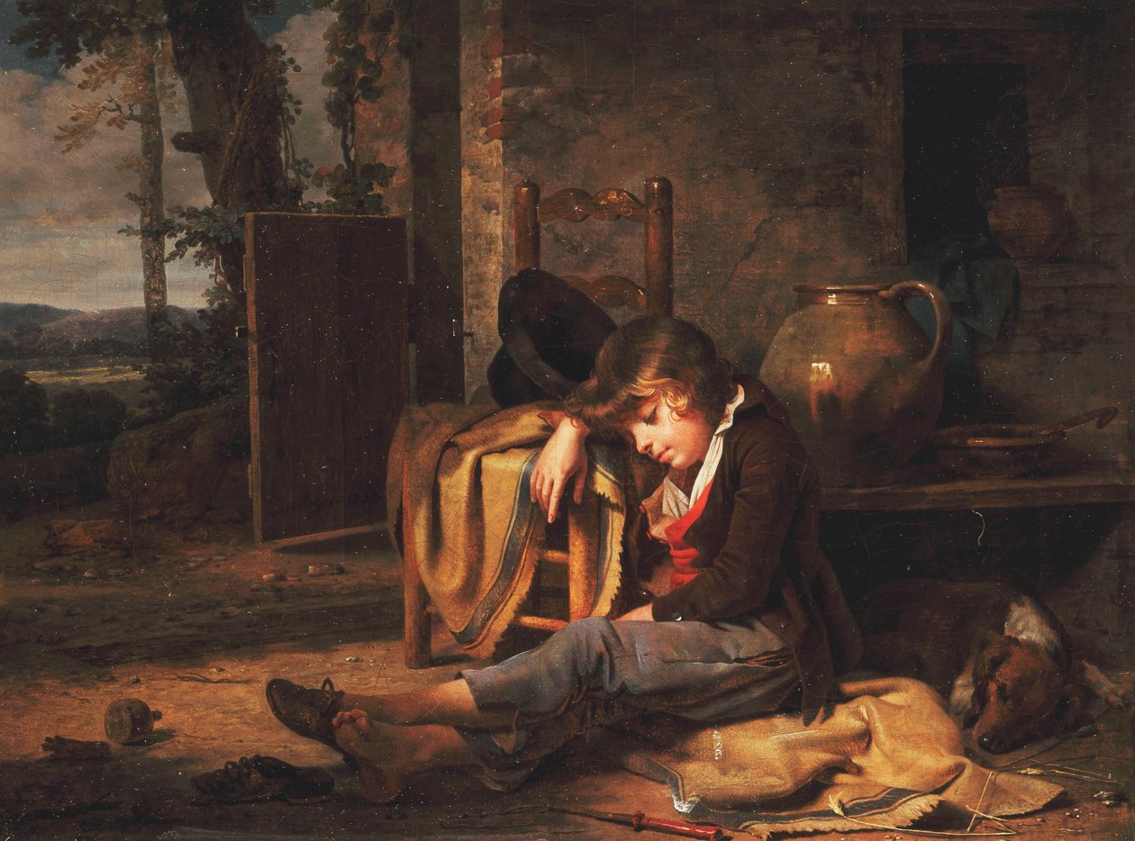 A kis alvó; A kis alvó, 1795 alkotó: Martin Drölling