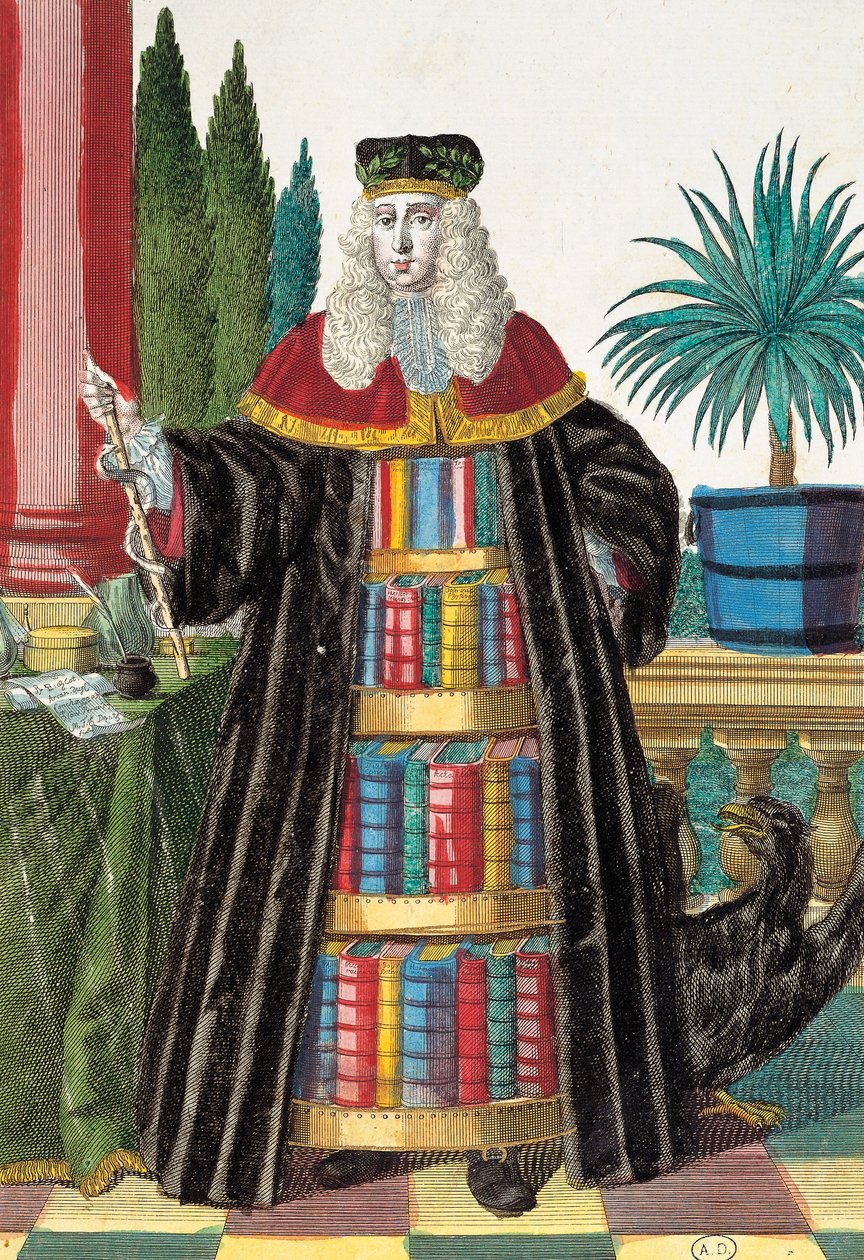Doktor, metszet Martin Engelbrecht (1684-1756), németországi Assemblage des nouveau manouvries habilles-ből alkotó: Martin Engelbrecht