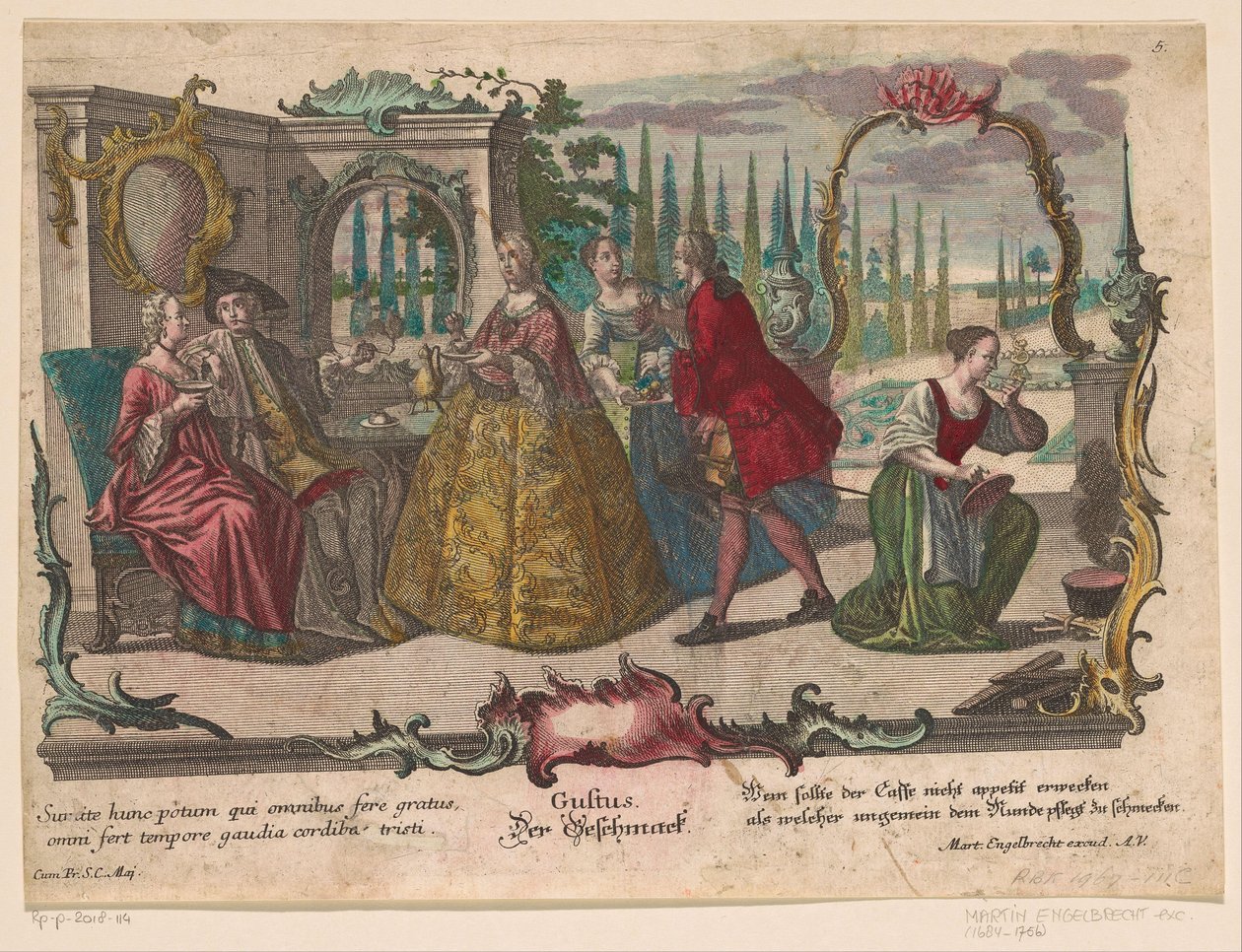 Íz Gustus / Der Geschmack (cím a tárgyon) Az öt érzék (sorozat címe) alkotó: Martin Engelbrecht