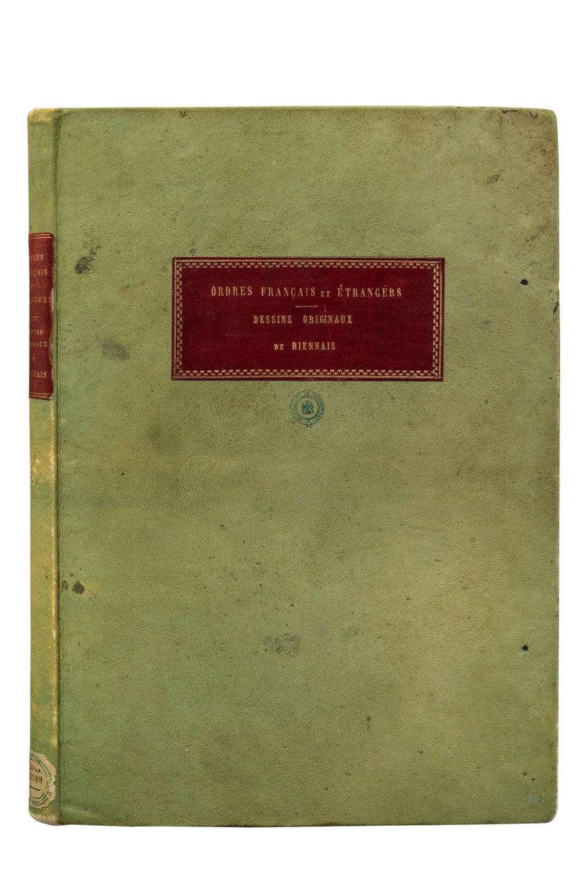 Francia és külföldi rendek előlapja (könyvborító) alkotó: Martin Guillaume Biennais