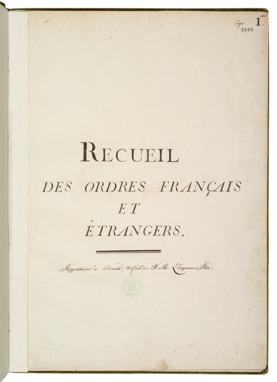 Francia és külföldi rendelések gyűjtése alkotó: Martin Guillaume Biennais