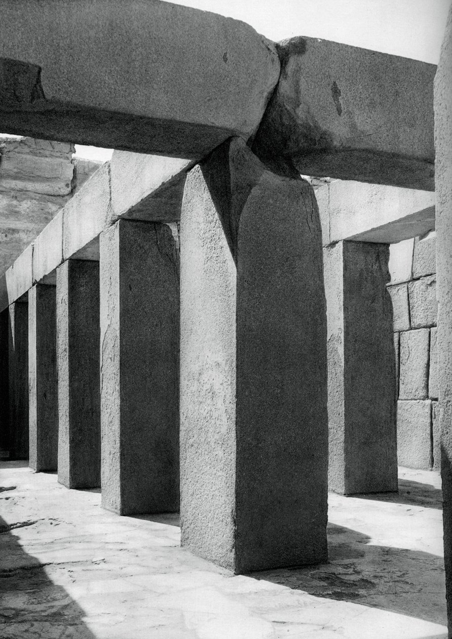 Gránit templom, Giza, Egyiptom, 1937 alkotó: Martin Hurlimann