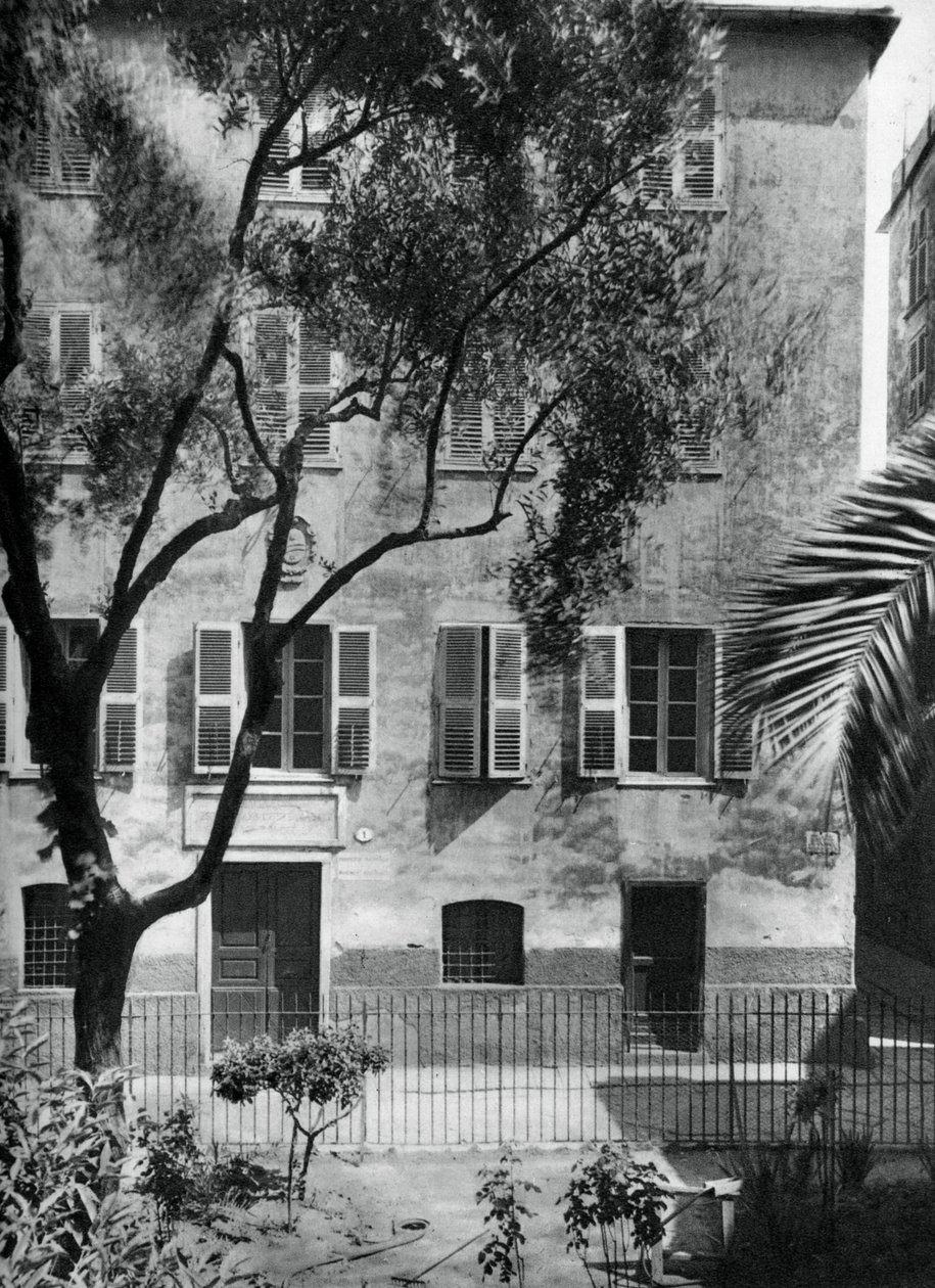 A ház, ahol Napóleon született, Ajaccio, Korzika, 1937. alkotó: Martin Hurlimann
