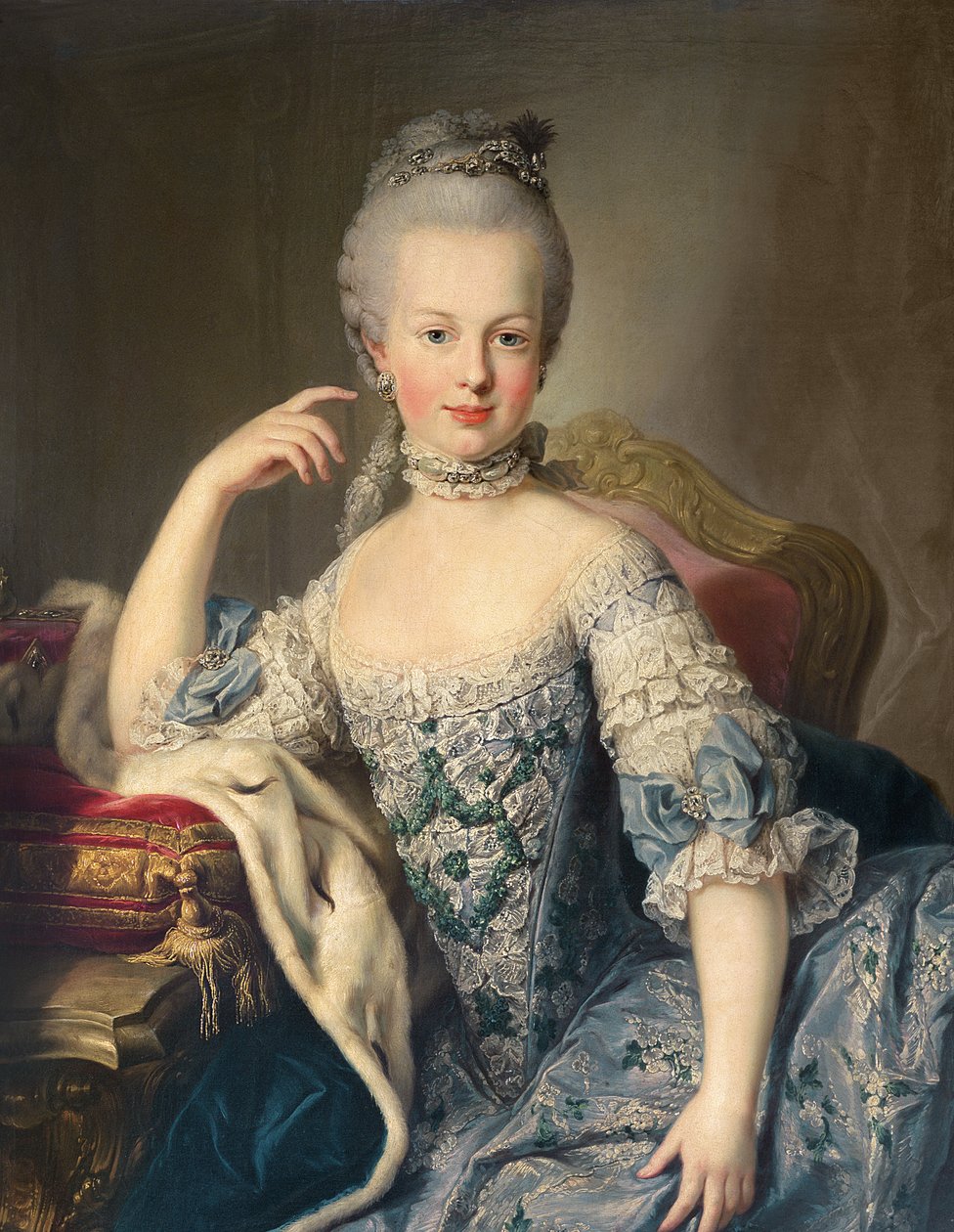 Marie Antoinette Habsburg-Lotharingia főhercegnő (1755-93) 1767-68 alkotó: Martin II Mytens or Meytens