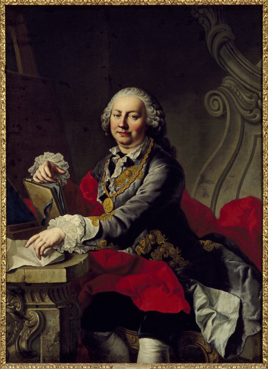 Autoportré – Önarckép, készítette: Mijtens (Meytens), Martin van, az ifjabb (1695-1770). Olajfestmény. Mérete: 147x106 cm. Stockholmi Nemzeti Múzeum alkotó: Martin II Mytens or Meytens