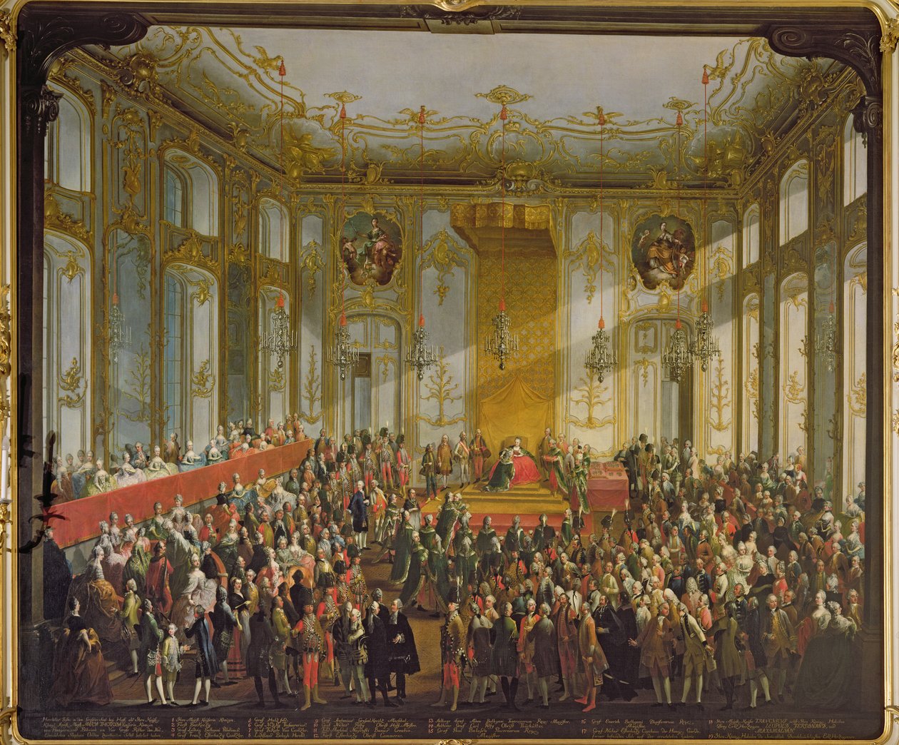 Mária Terézia császárné a Szent István-rend beavatásánál, 1764 (részletesen lásd: 66581) alkotó: Martin II Mytens or Meytens