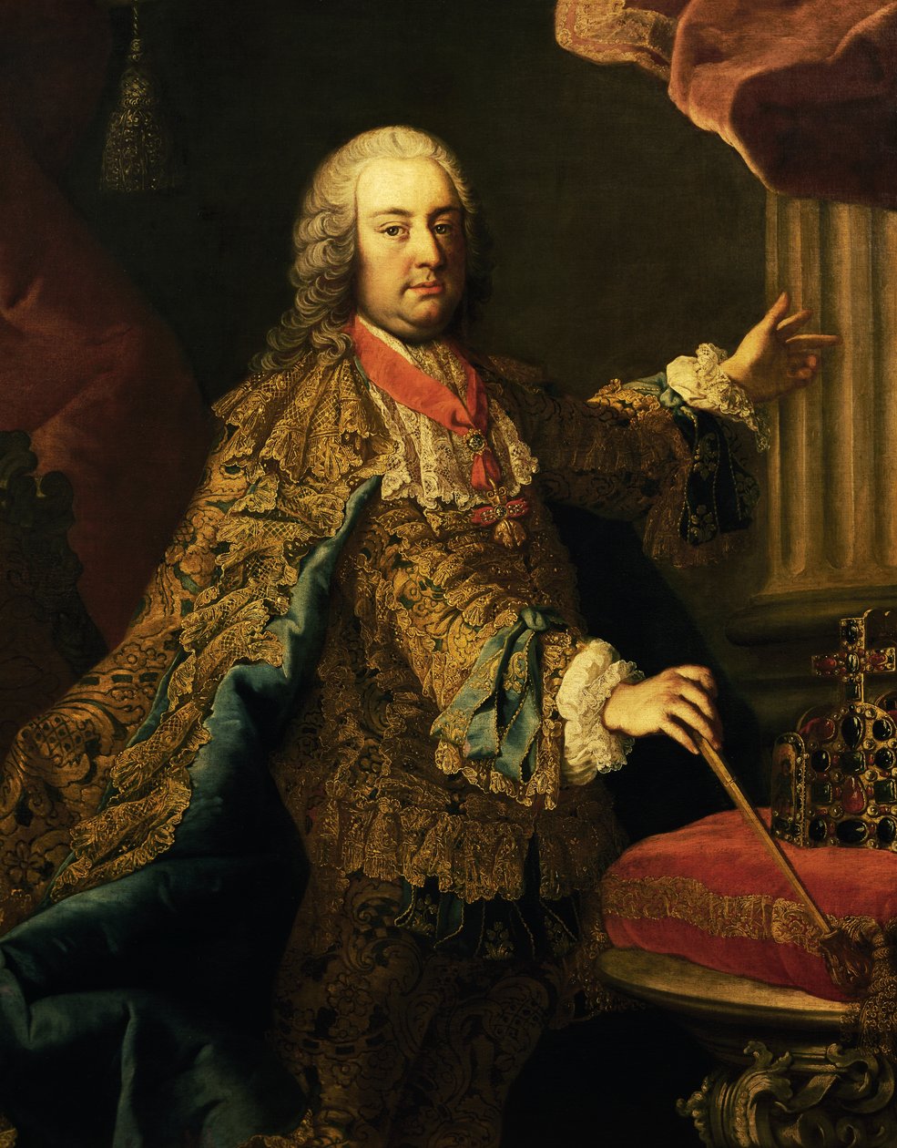 I. Ferenc, római római császár portréja (Nancy alkotó: Martin II Mytens or Meytens