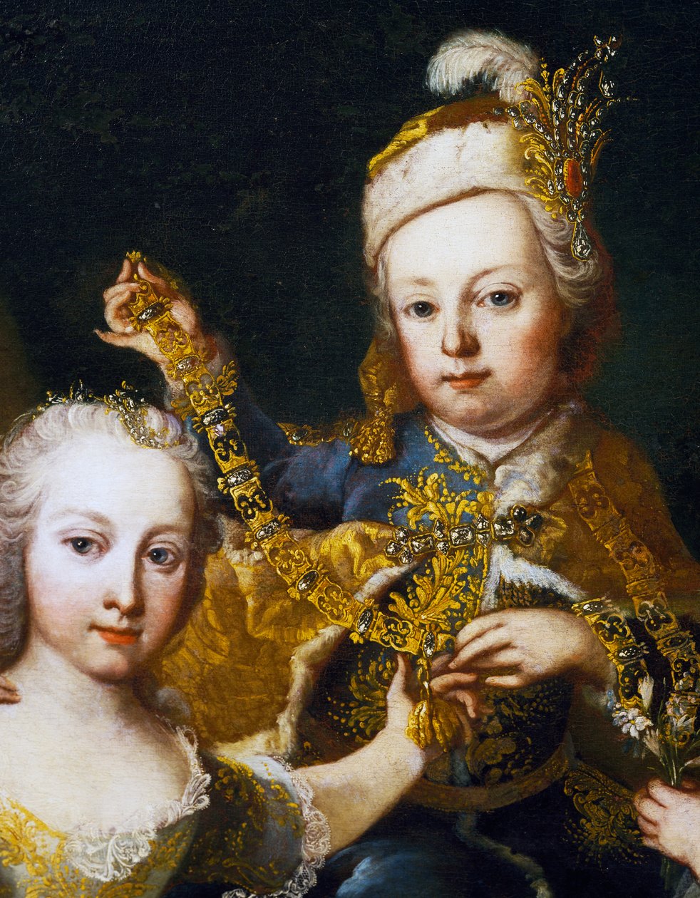 II. József portréja kisbabaként (Bécs alkotó: Martin II Mytens or Meytens
