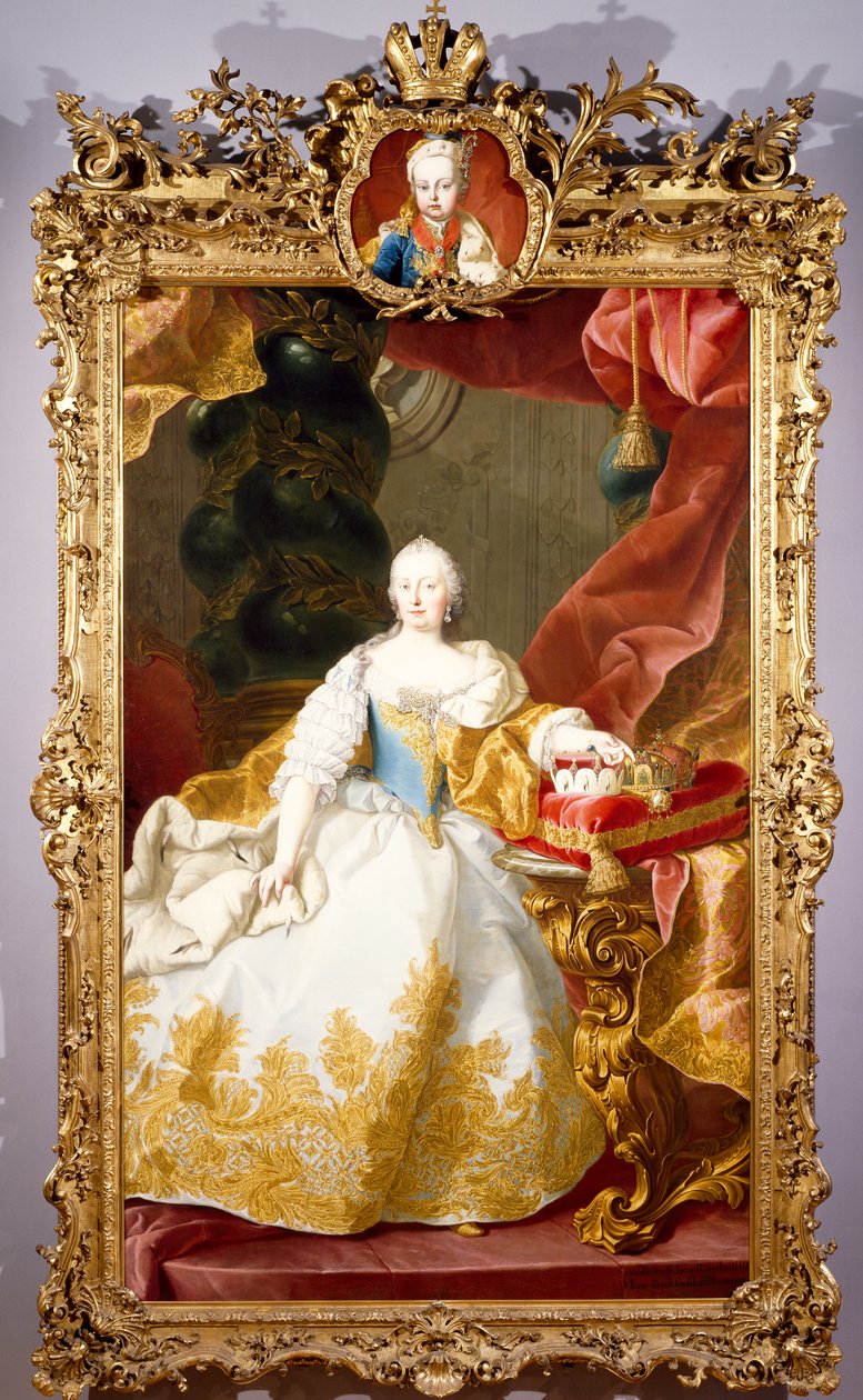 Mária Terézia portréja (Bécs alkotó: Martin II Mytens or Meytens
