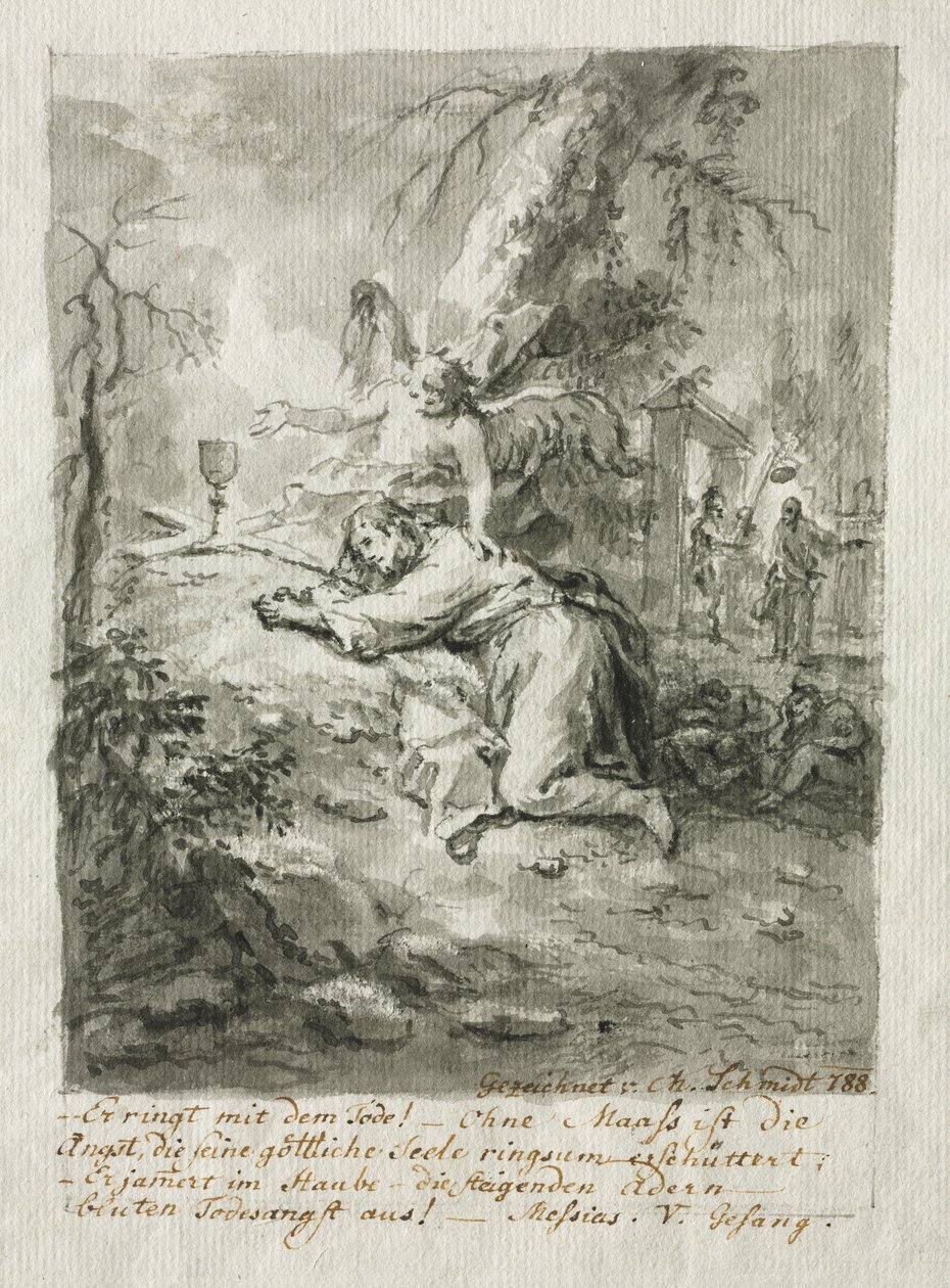 Krisztus az Olajfák hegyén, 1788. alkotó: Martin Johann Schmidt