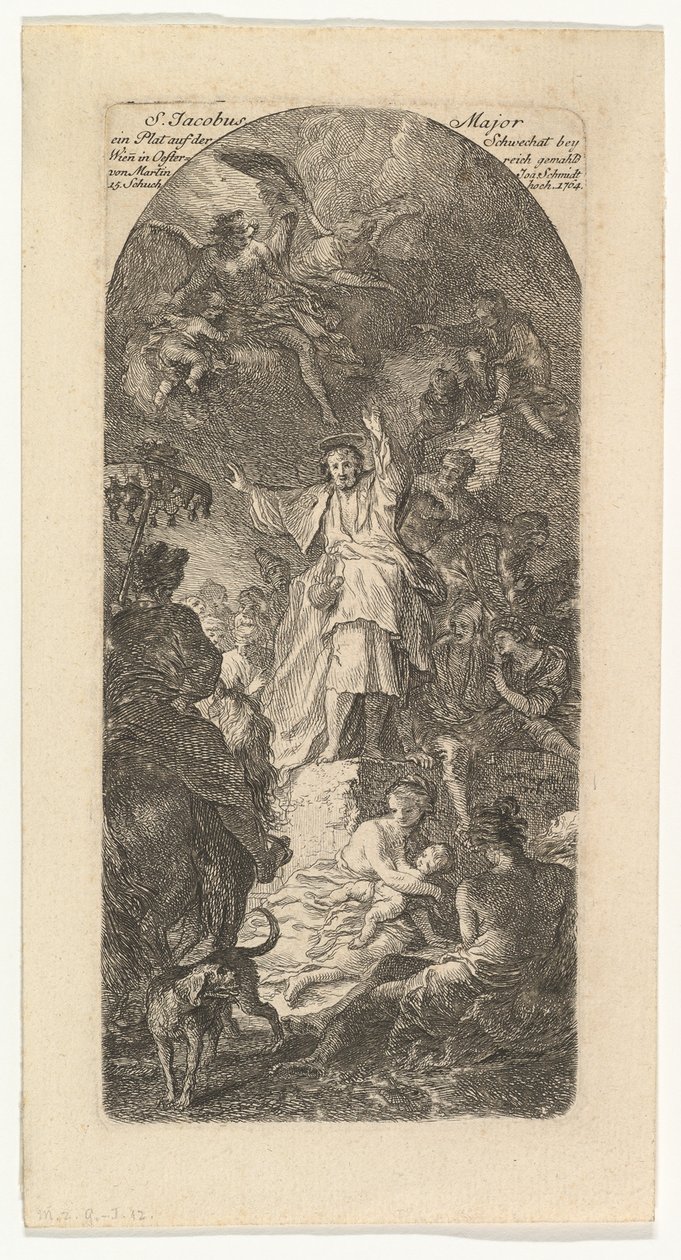 Nagy Szent Jakab prédikáció, kb. 1764. alkotó: Martin Johann Schmidt