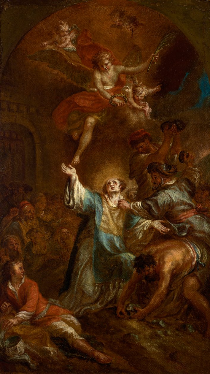 Szent István megkövezése alkotó: Martin Johann Schmidt