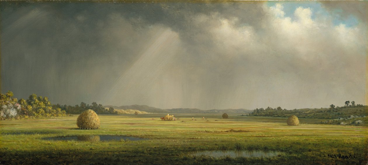 Newburyport Meadows, 1876-81 körül (olaj, vászon) alkotó: Martin Johnson Heade