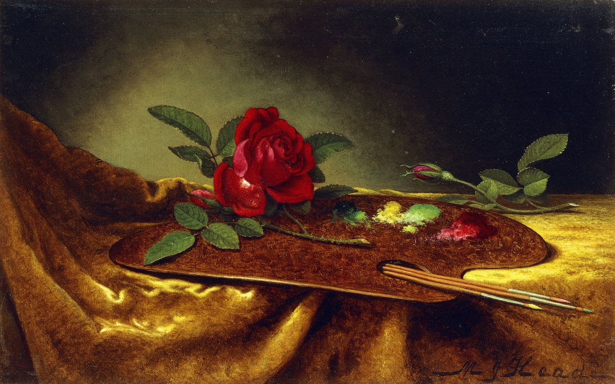 Rózsák a palettán, 1880-as évek alkotó: Martin Johnson Heade