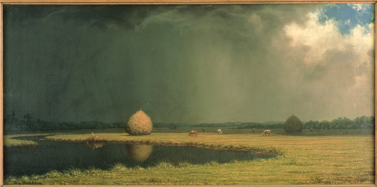 Sós mocsári széna, 1865 körül (olaj, vászon) alkotó: Martin Johnson Heade