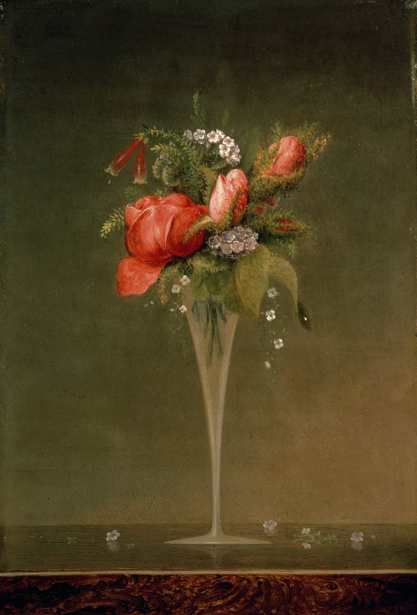 Csendélet borospohárral, 1860 alkotó: Martin Johnson Heade