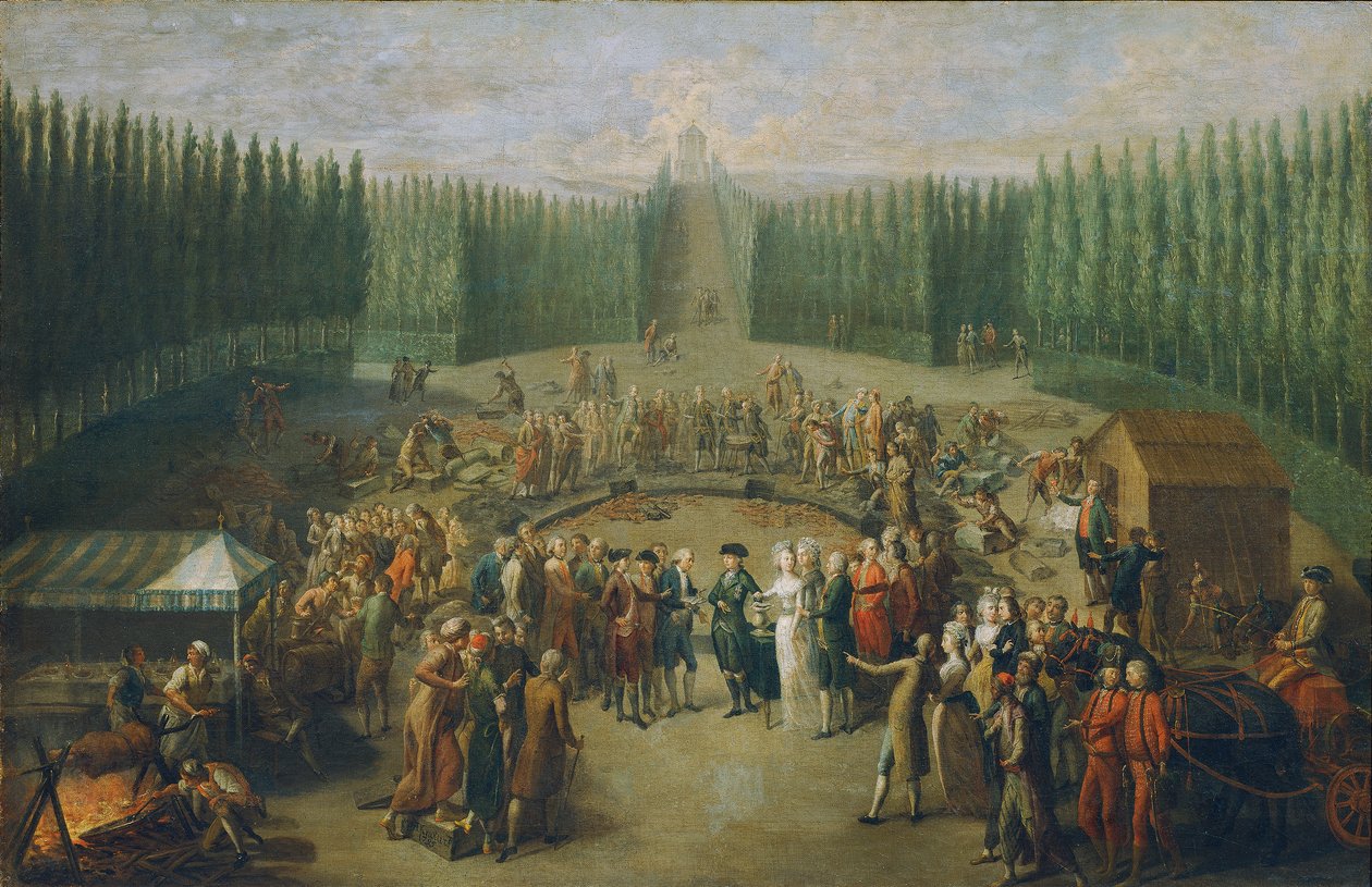 A laxenburgi Concordia-templom alapkőletétele alkotó: Martin Knoller