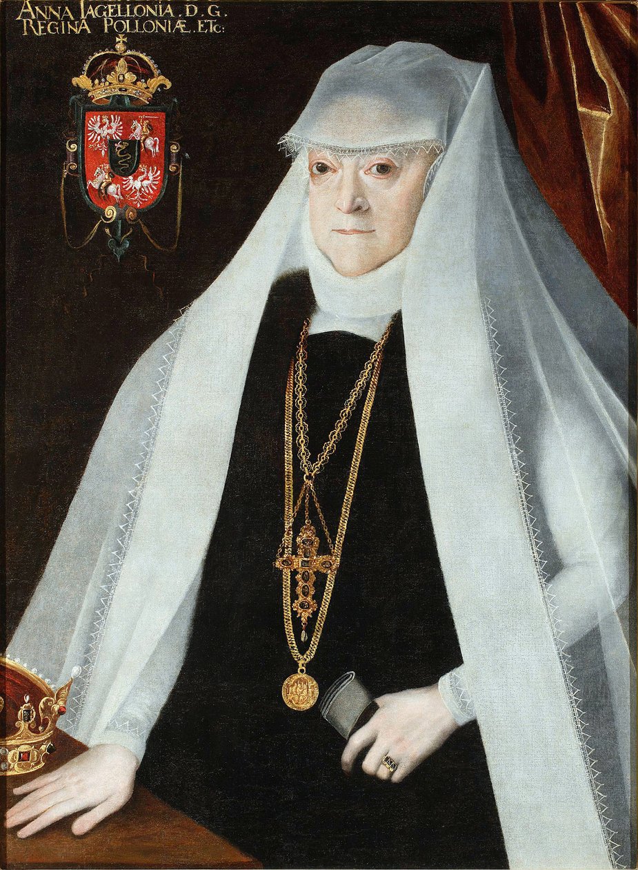 Jagiellon Anna (1523-1596), lengyel királyné portréja alkotó: Martin Kober