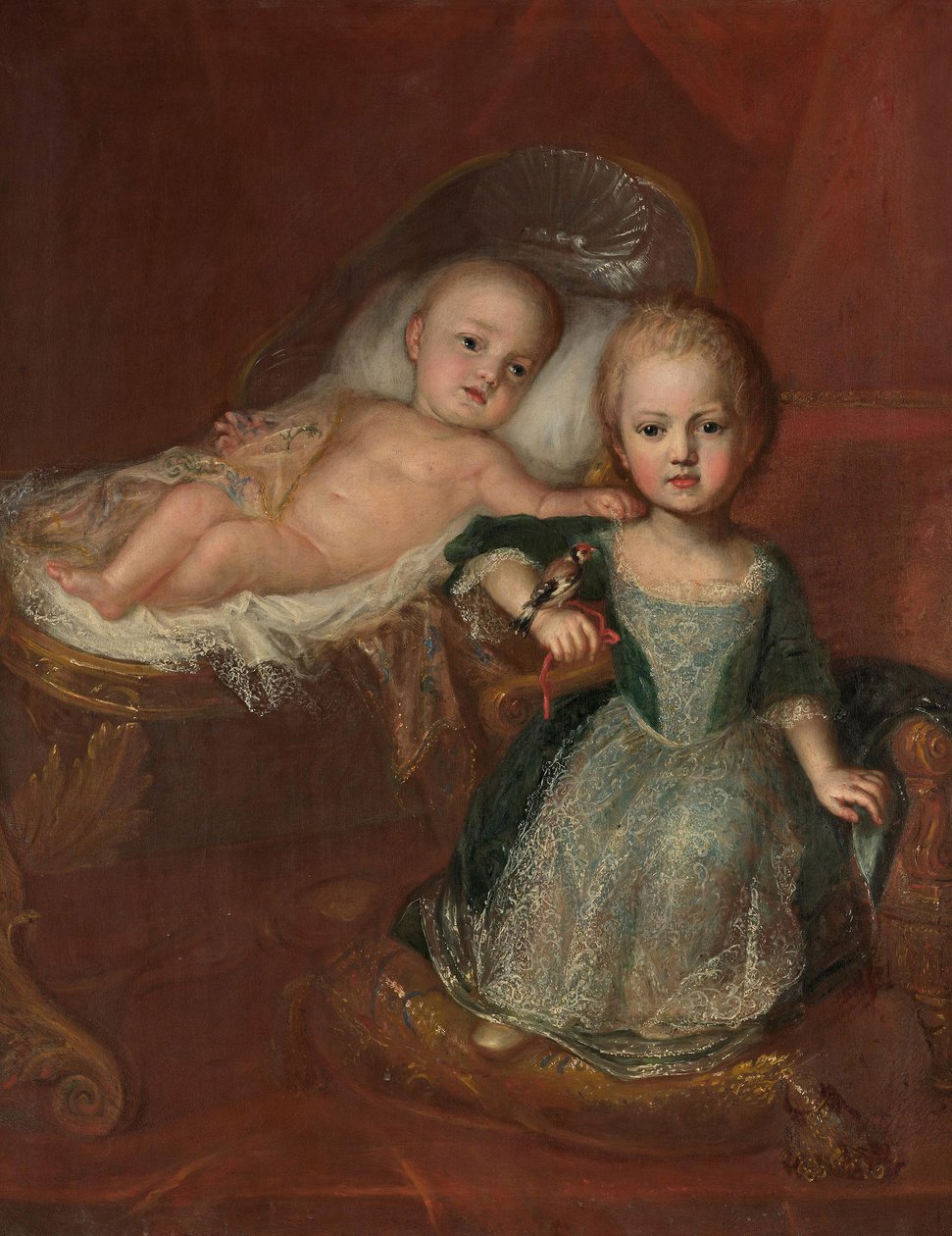 Német: Johann Theodor herceg, Max Emanuel fia, egyik testvérével, Johann Theodor bajor herceggel és testvérével. alkotó: Martin Maingaud