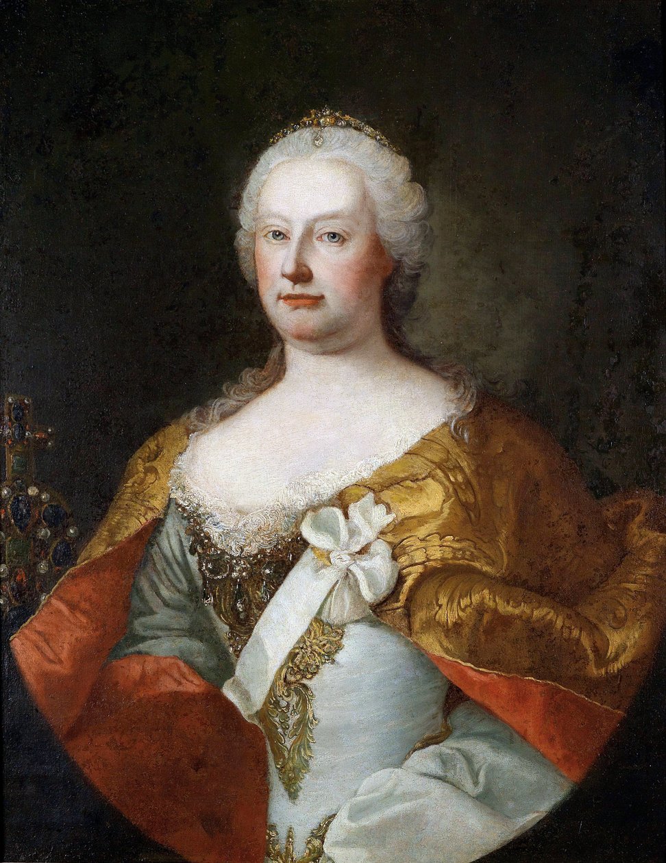 Mária Terézia osztrák császárné (1717-1780) portréja - Martin van Meytens (1695-1770) festménye, olaj, vászon, 1750 körül, holland művészet alkotó: Martin Meytens the Younger