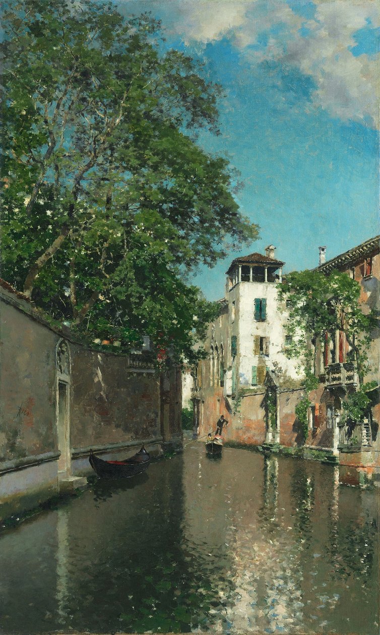 Velencei csatorna, 1880 körül (olaj, vászon) alkotó: Martín Rico y Ortega
