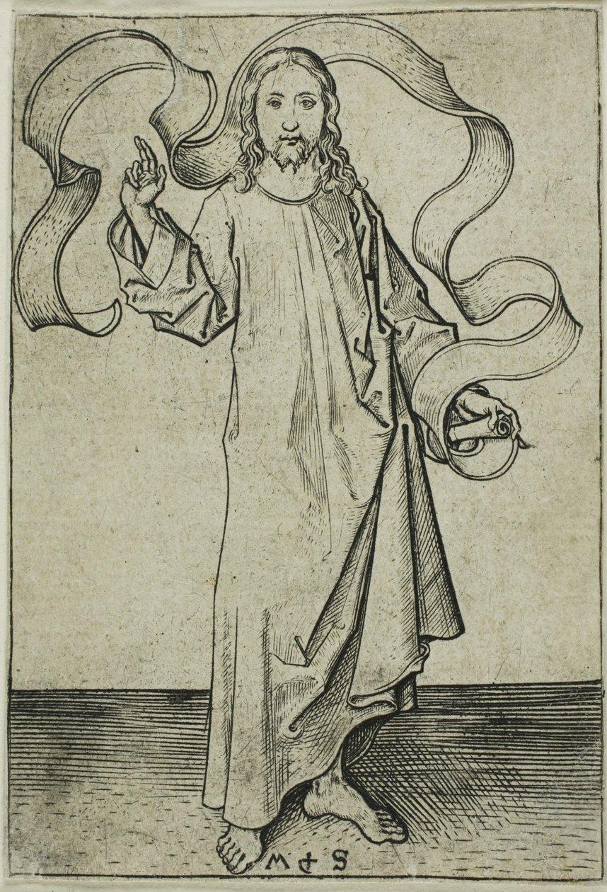 Krisztus áldása alkotó: Martin Schongauer