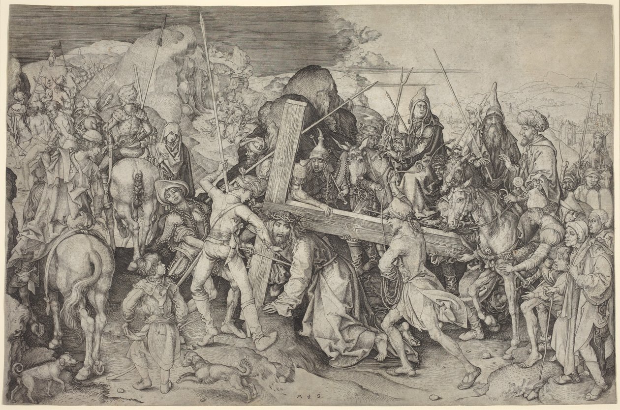 A keresztet hordozó Krisztus alkotó: Martin Schongauer