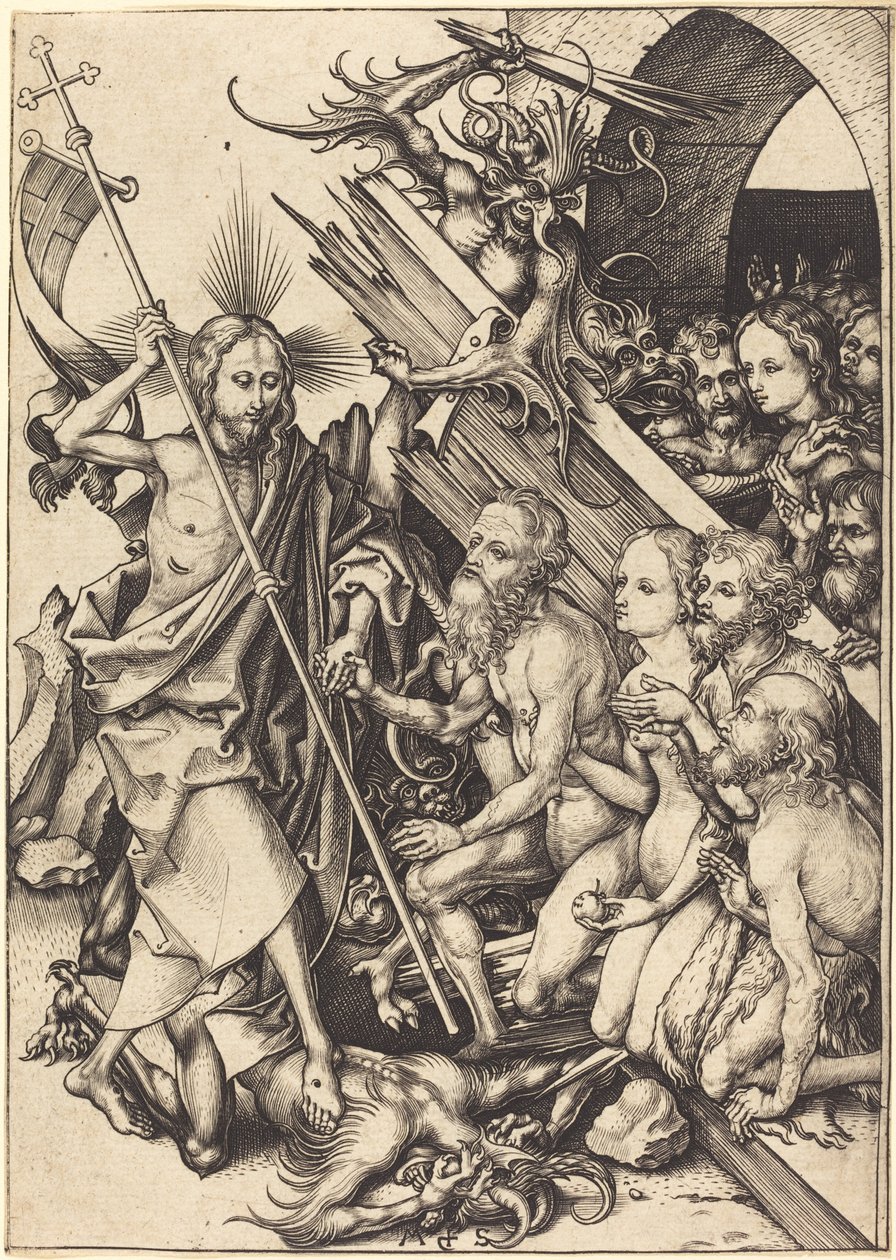Krisztus Limbóban alkotó: Martin Schongauer