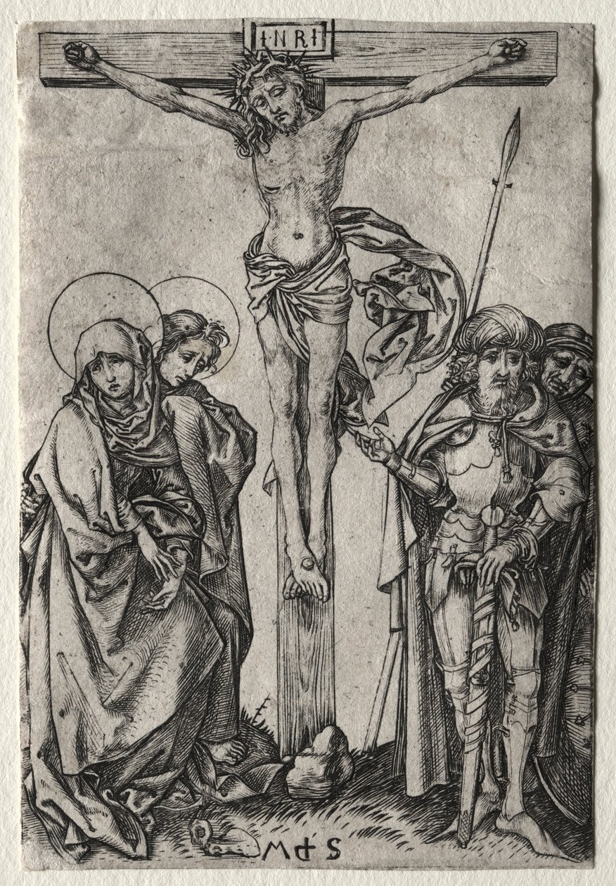 Krisztus a kereszten. alkotó: Martin Schongauer