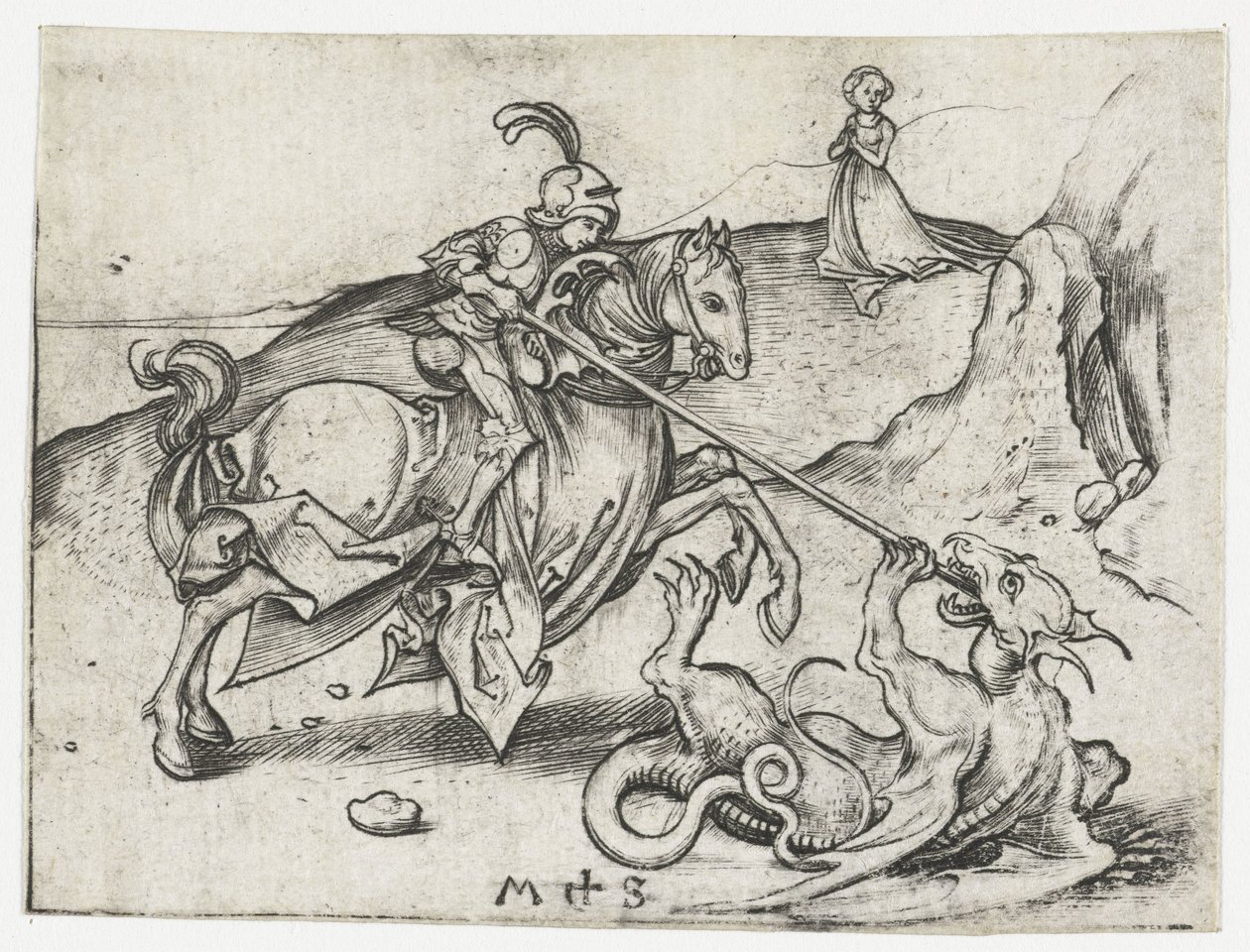 Szent György és a sárkány alkotó: Martin Schongauer