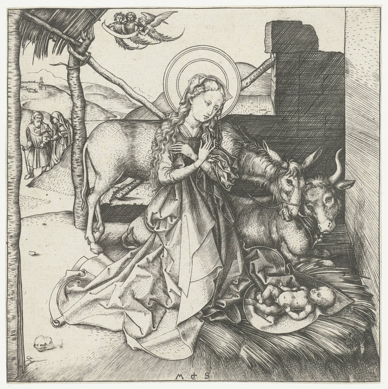 Krisztus születése alkotó: Martin Schongauer