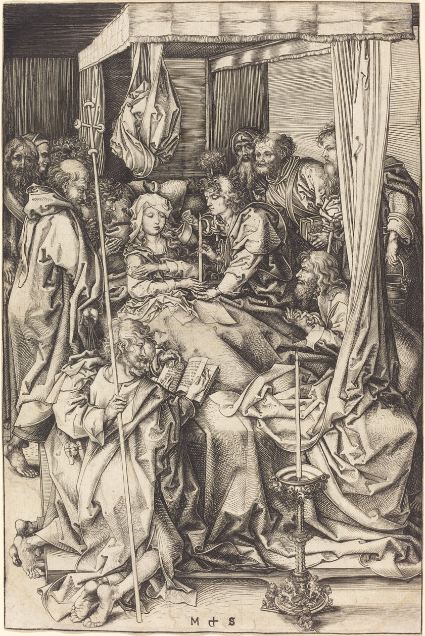 A Szűz halála alkotó: Martin Schongauer