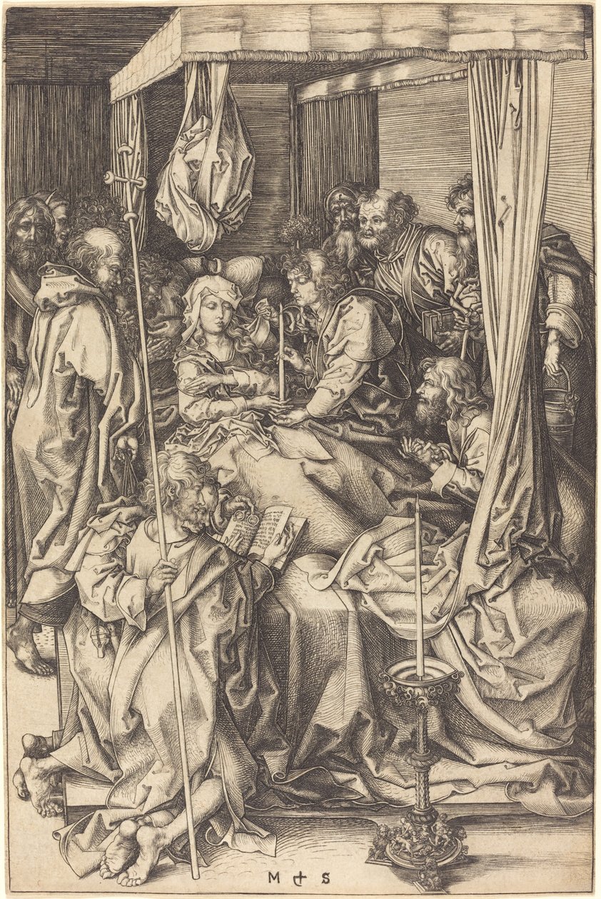 A Szűz halála alkotó: Martin Schongauer