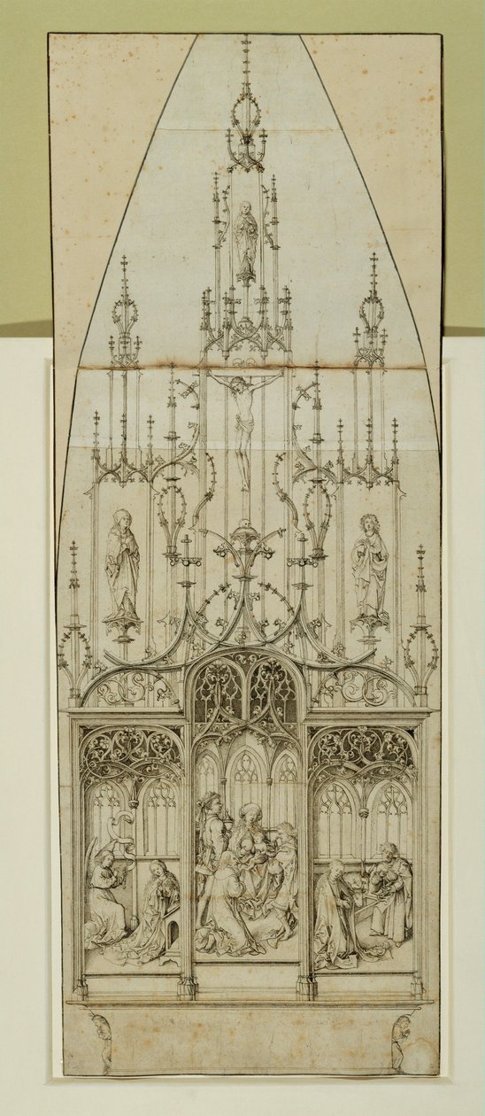 Rajzolás egy oltárhoz ... alkotó: Martin Schongauer