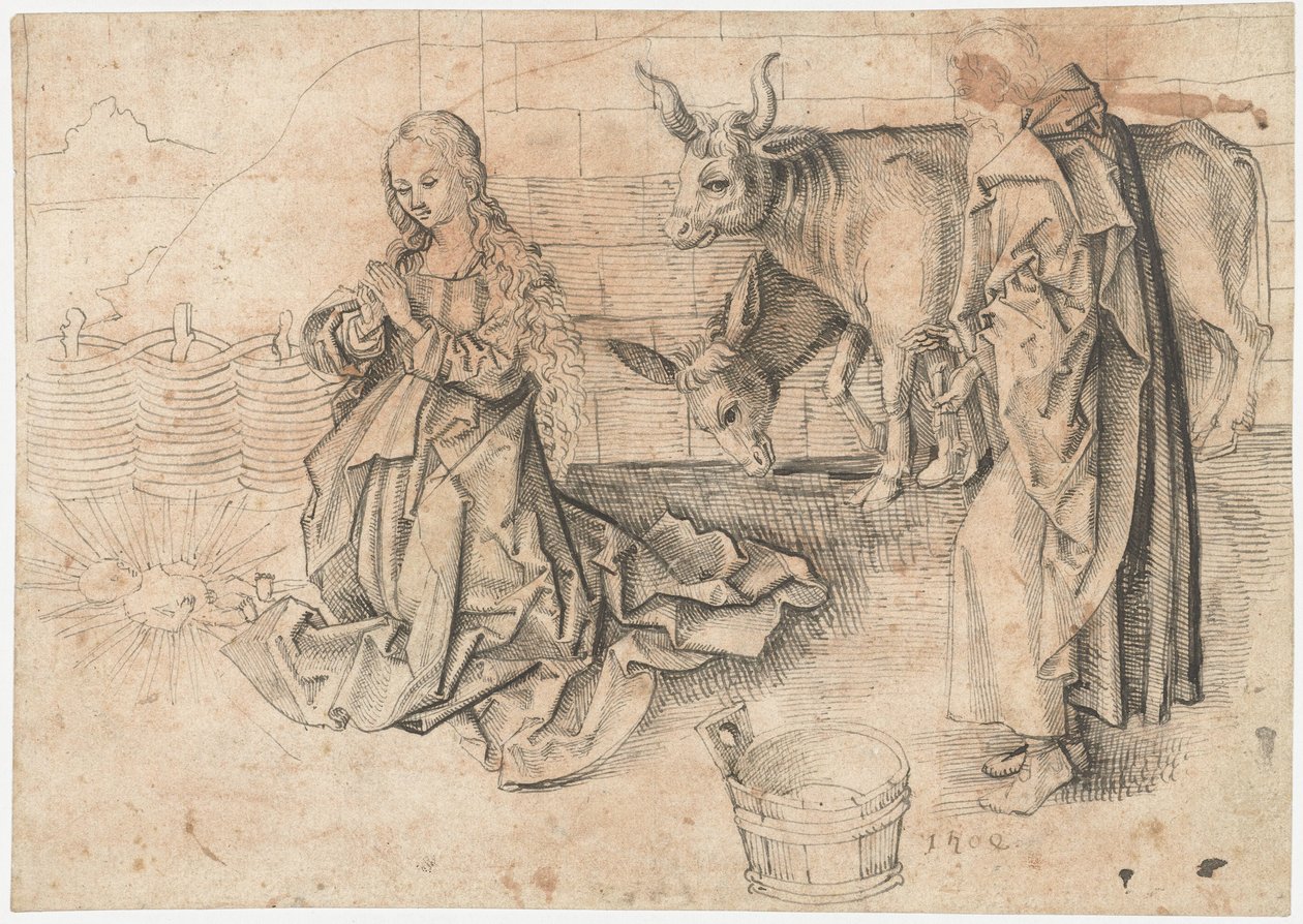 Krisztus születése alkotó: Martin Schongauer