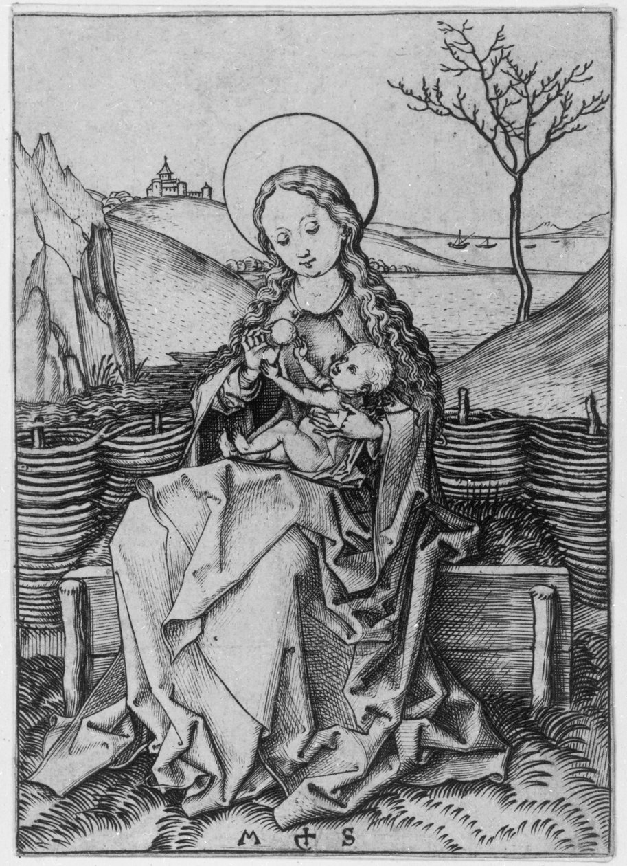 Madonna a gyepes padon alkotó: Martin Schongauer