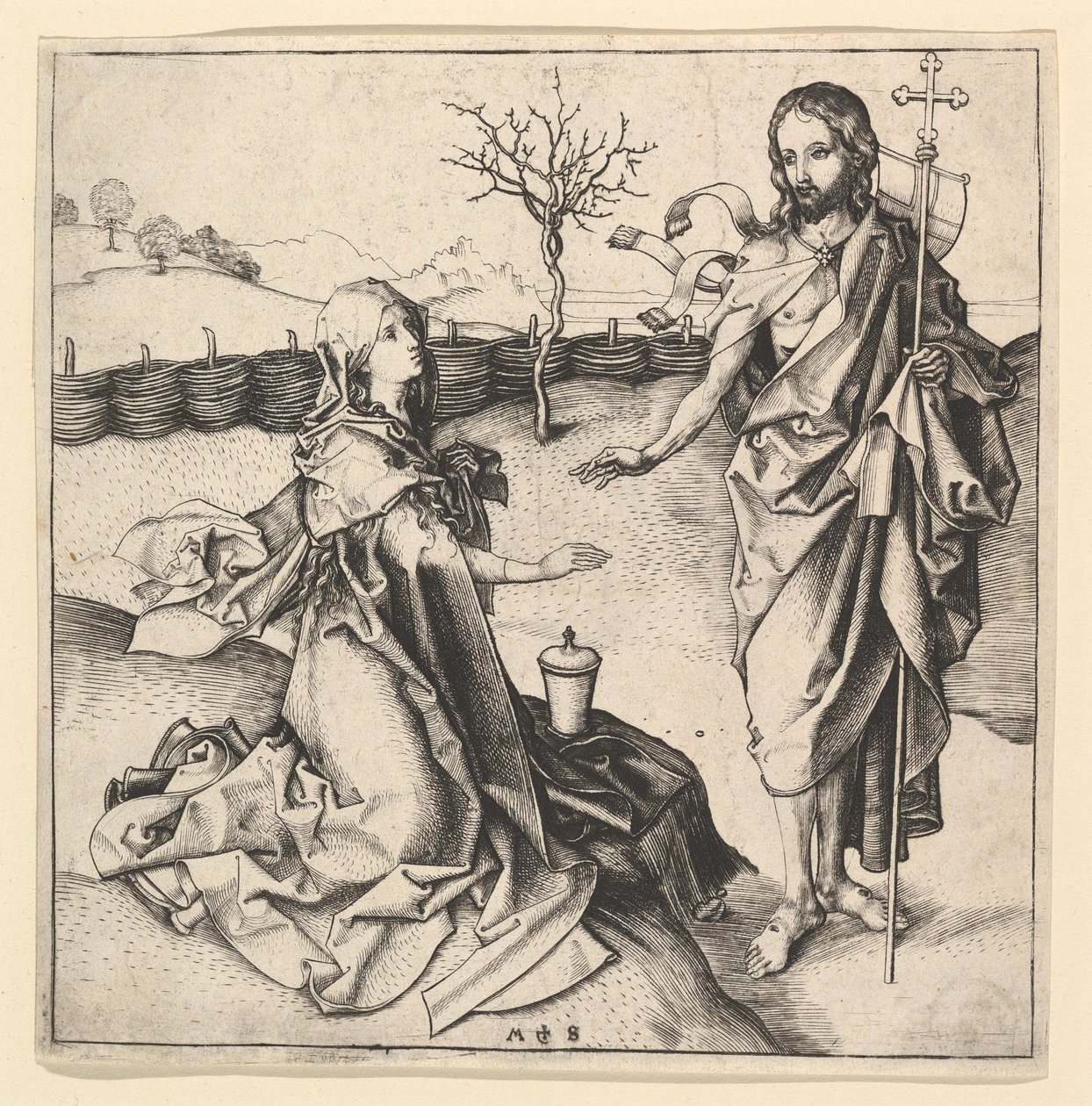 Noli me Tangere, ca. 1435-1491. alkotó: Martin Schongauer