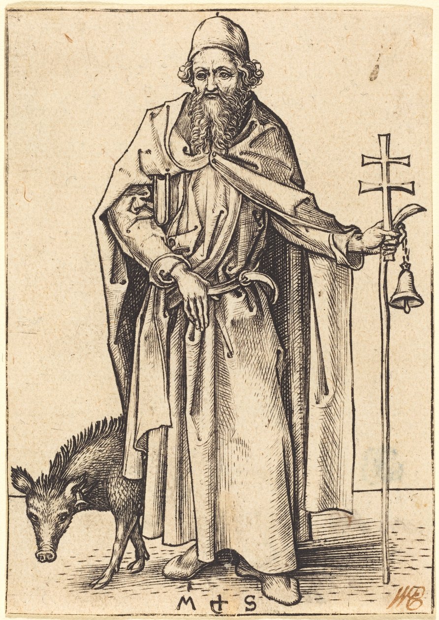 Szent Antal alkotó: Martin Schongauer