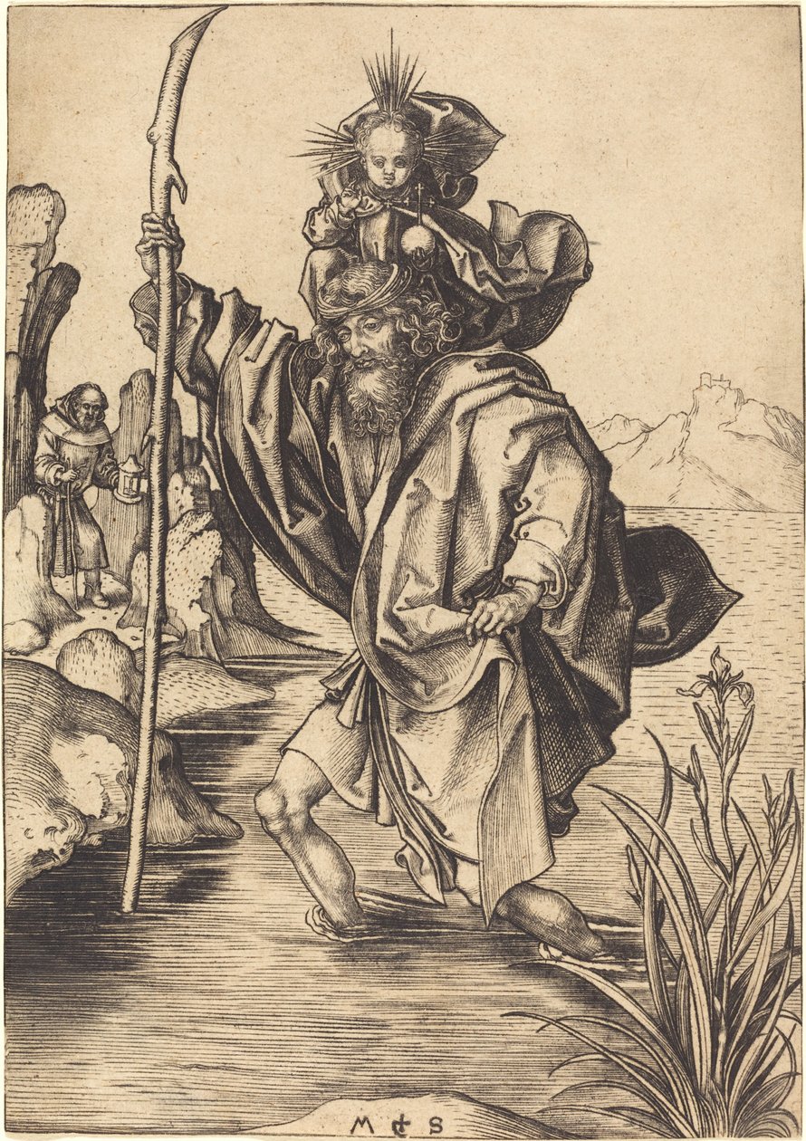 Szent Kristóf alkotó: Martin Schongauer