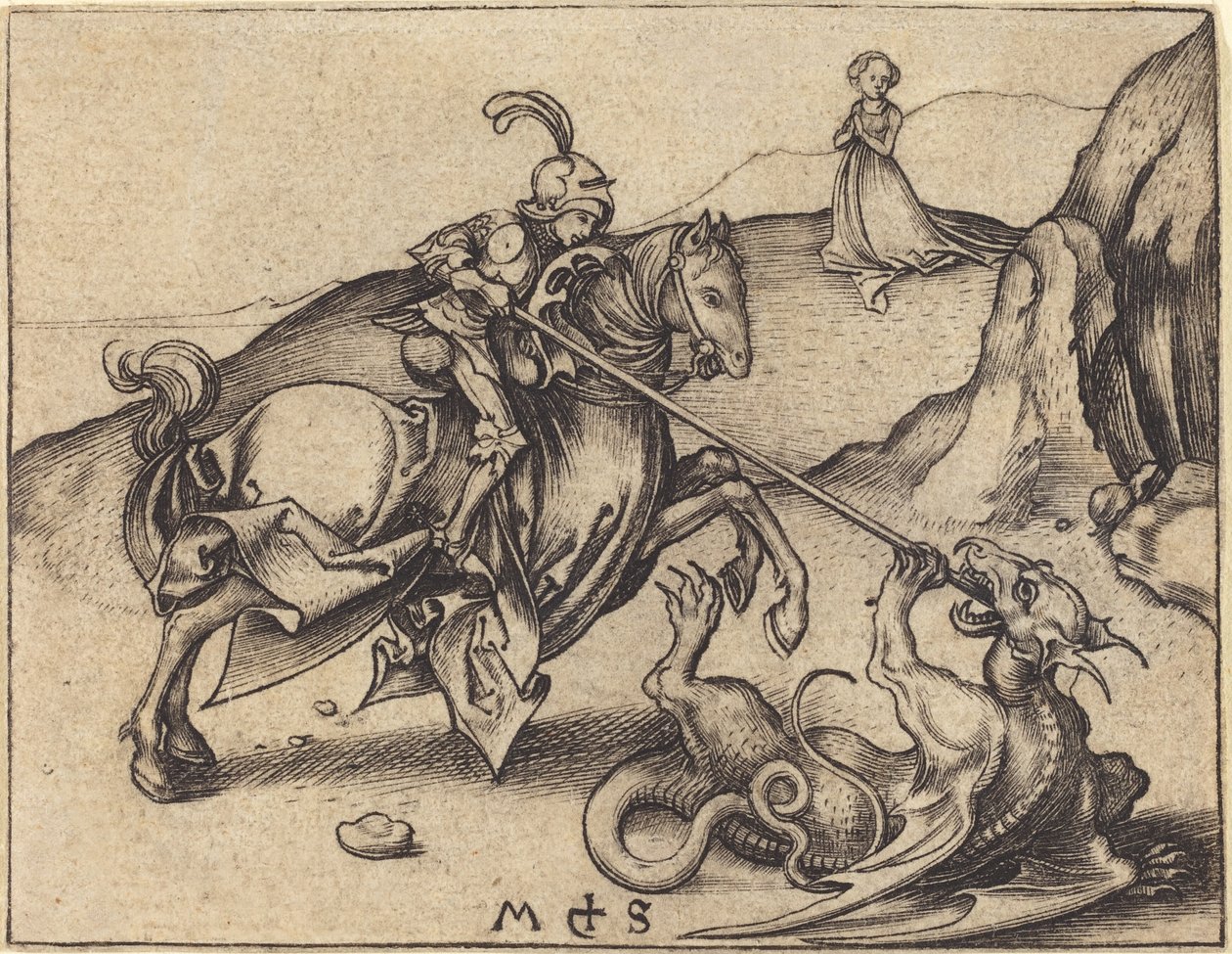 Szent György alkotó: Martin Schongauer