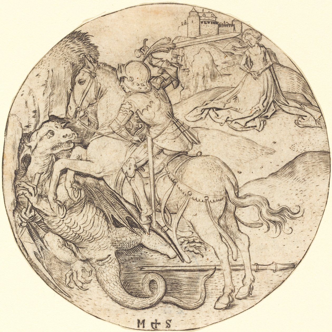 Szent György és a sárkány alkotó: Martin Schongauer