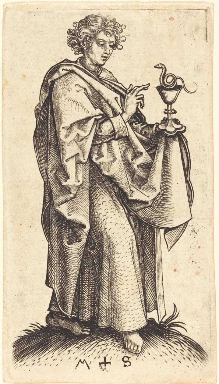 Szent János evangélista alkotó: Martin Schongauer