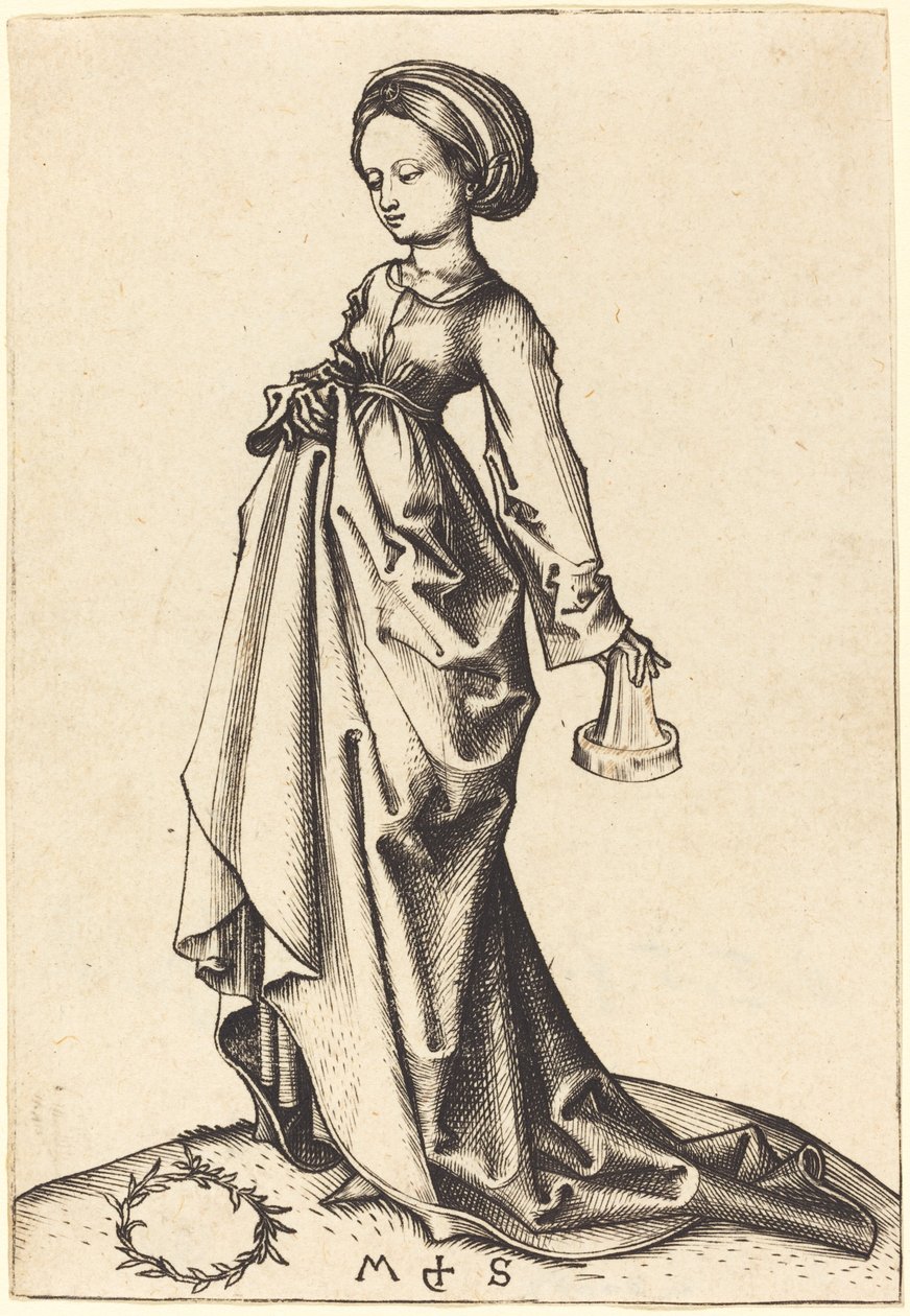 Második Bolond Szűz alkotó: Martin Schongauer