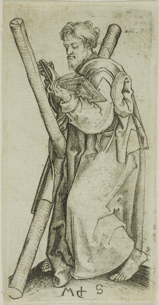 Szent András, az Apostolok közül alkotó: Martin Schongauer