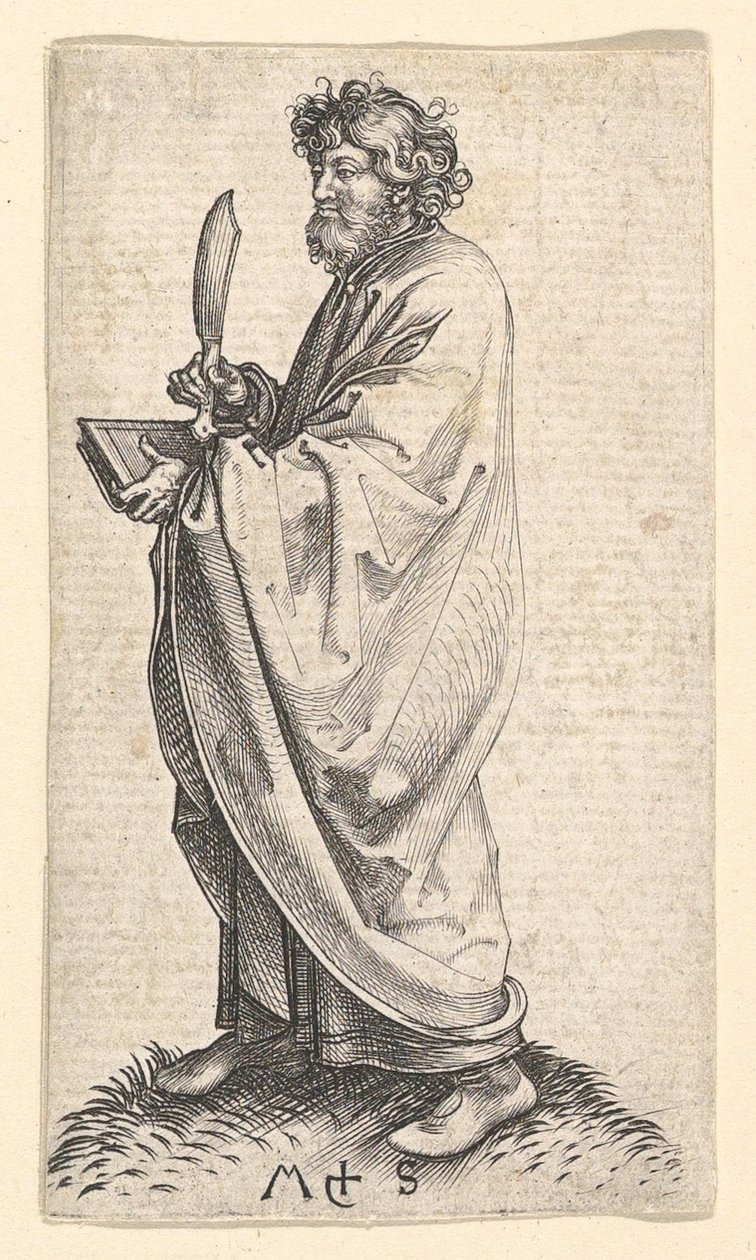 Szent Bertalan, kb. 1435-1491. alkotó: Martin Schongauer