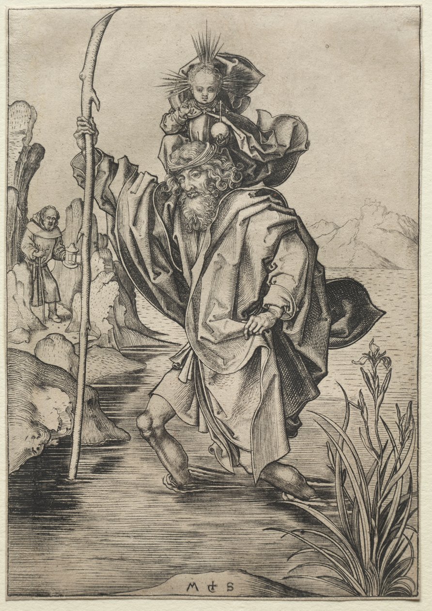Szent Kristóf alkotó: Martin Schongauer