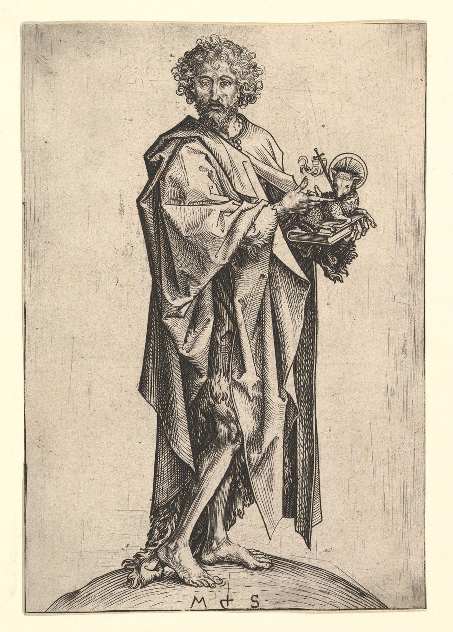 Keresztelő Szent János, kb. 1435-1491. alkotó: Martin Schongauer