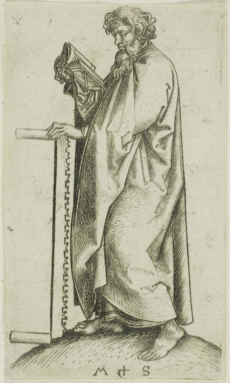Szent Simon, az Apostolok közül alkotó: Martin Schongauer