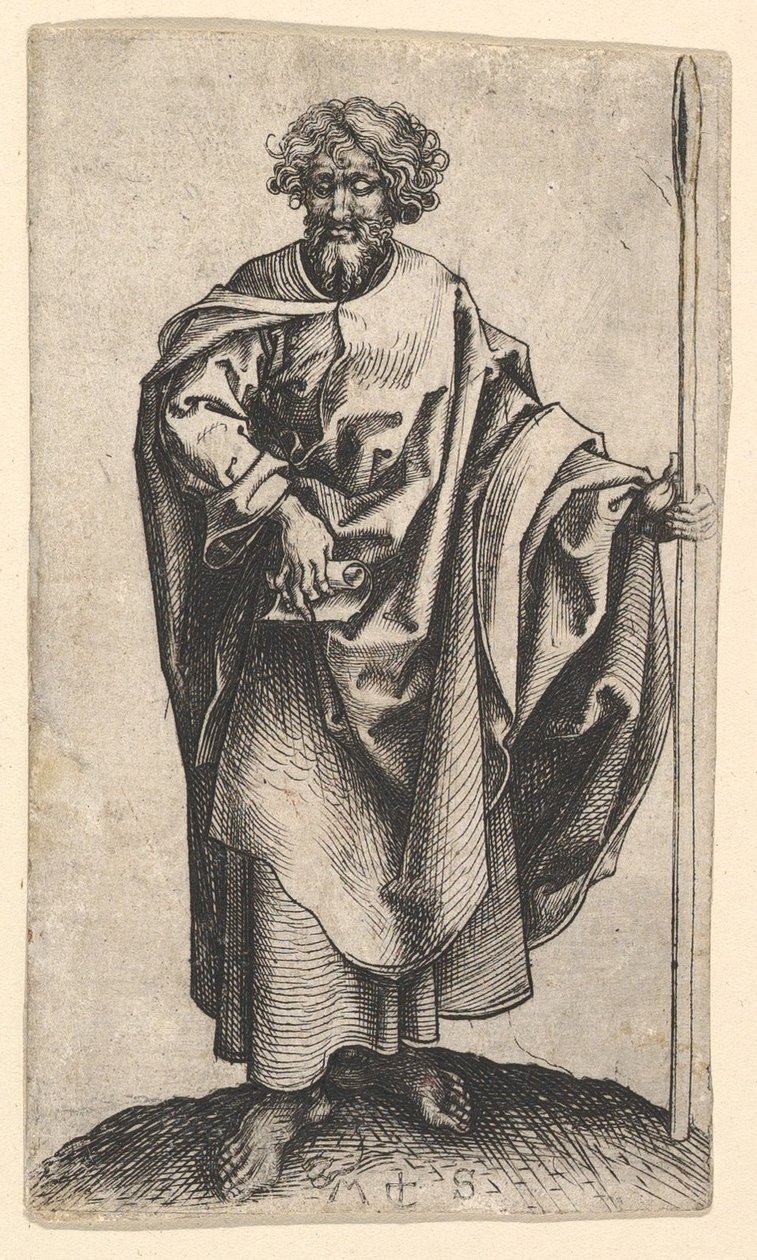 Szent Tamás, kb. 1435-1491. alkotó: Martin Schongauer