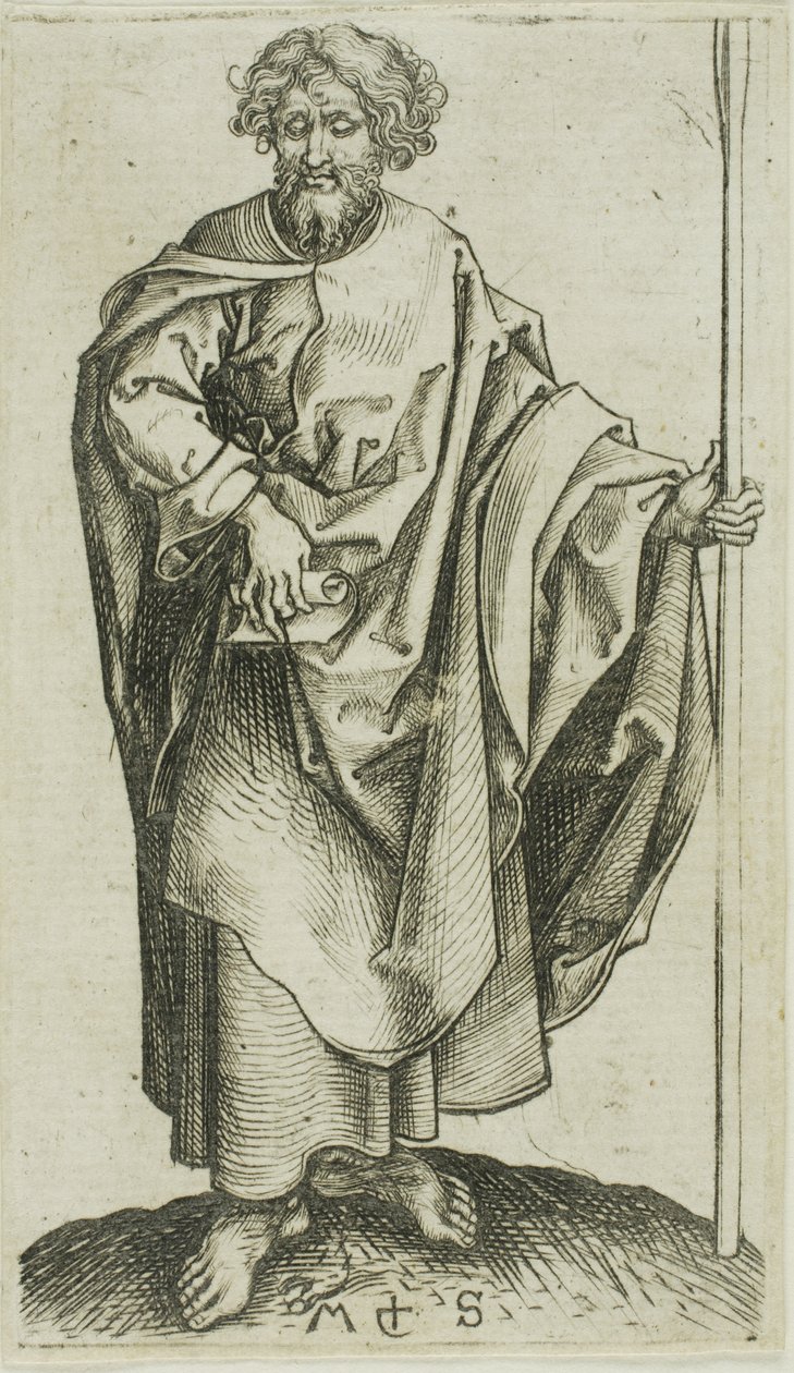 Szent Tamás, az Apostoloktól alkotó: Martin Schongauer